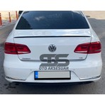 STS Volkswagen Passat B6 - B7 - B8 Type 2006 - 2020 Uyumlu Bagaj Üstü Spoiler Piano Black