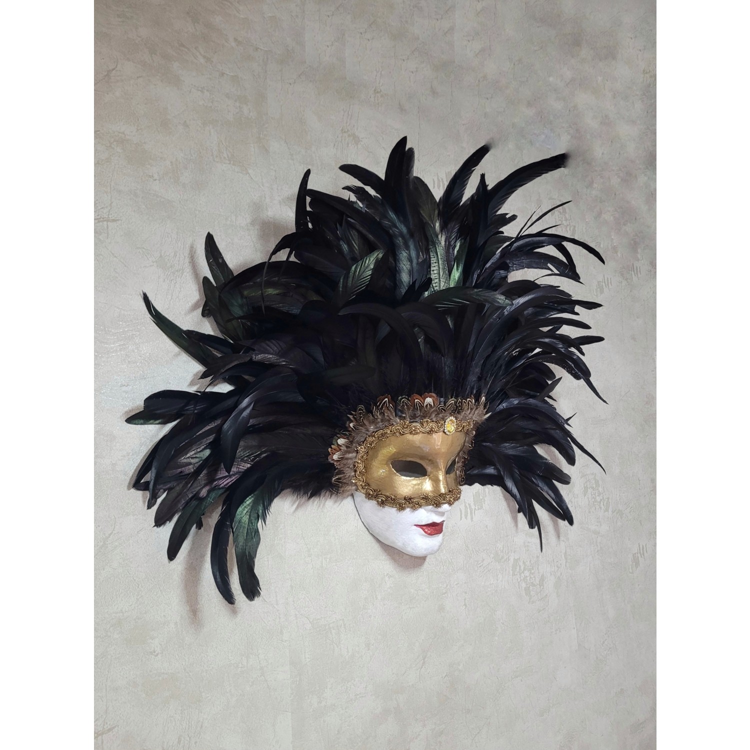 Venemask Eyes Wide Shut Mandy Tüylü Venedik Maskesi Fiyatı