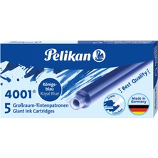 Pelikan Dolma Kalem Kartuşu 5'li Büyük  Royal Mavi