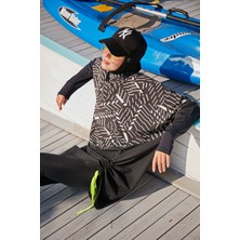 Marina Paraşüt Siyah Tam Kapalı Tesettür Mayo M2327