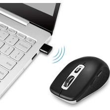 Habby 2.4g Fare Kablosuz USB Tip C Bilgisayar Faresi Siyah (Yurt Dışından)