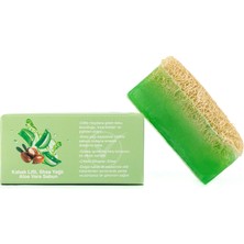 Let'scrub Doğal Kabak Lifli Aloe Vera Sabunu - Shea Yağı İle Zenginleştirilmiş Nem Bombası 130 gr