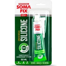 Somafix Genel Amaçlı Şeffaf Tüp Silikon 50 ml S50