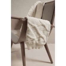 Koza Home Espuma De Mar Krem Çift Kişilik Battaniye 37125
