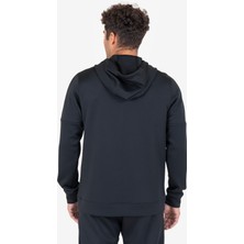 Lescon Siyah Erkek Fermuarlı Kapüşonlu Sweatshirt 23N-1126