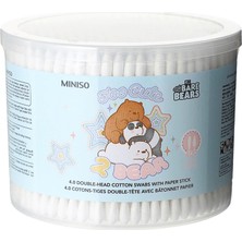 Miniso We Bare Bears Lisanslı  Kulak Çubuğu 400 Adet