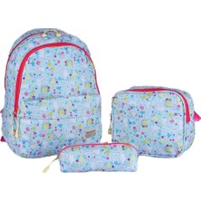 Relaxion 8640 Sırt Çantası Beslenme Çanta ve Kalem Kutusu Seti