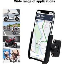 Resolut Gidon ve Ayna Bağlantılı Alüminyum Gövdeli Motosiklet-Bisiklet Telefon Tutucu