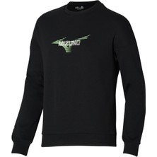 Graphic Crew Erkek Sweatshirt Siyah