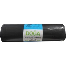 Ecoplast Doğa Jumbo Boy Siyah Çöp Torbası Poşeti  300 gr  90 Litre  80 x 110 cm  10 Adetlik 3 Rulo