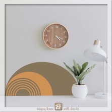 Kt Grup Boho Tarzı Yarım Daireler ve Gökkuşağı Duvar Sticker Seti