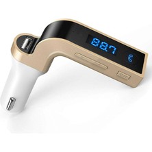 Soillium Carg7 Fm Transmitter Oto Çakmaklık Şarj USB Girişli Araç Bluetooth Mp3 Çalar Cihazı