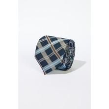 ALTINYILDIZ CLASSICS Erkek Lacivert-Gri Desenli Kravat