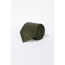 ALTINYILDIZ CLASSICS Erkek Siyah-Yeşil Desenli Kravat