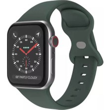 Wozlo Apple Watch 1, 2, 3, 4, 5, 6, 7, 8, Se Silikon Kordon Kayış - M-L Beden 42/44/45MM - Haki