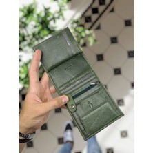 Visso Leather Visso 111 Cepli  Deri Cüzdan Isme Özel Bozuk Para Cepli Fermuarlı Çıtçıtlı Kadın Erkek Çanta
