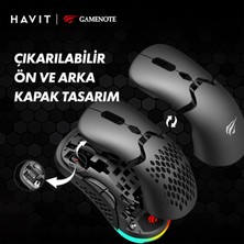 Havit Gamenote MS963WB Rgb Wireless Kablosuz Modüler Profesyonel Gaming Mouse