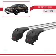 Infiniti QX30 (H15) 2017-2019 Arası ile Uyumlu Ace-2 Ara Atkı Tavan Barı Gri