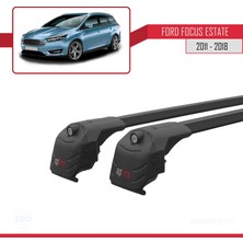 Ford Focus Estate (C346) 2011-2018 Arası ile Uyumlu Ace-2 Ara Atkı Tavan Barı Siyah