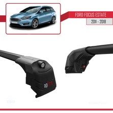 Ford Focus Estate (C346) 2011-2018 Arası ile Uyumlu Ace-2 Ara Atkı Tavan Barı Siyah