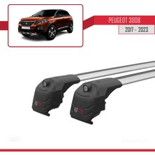 Peugeot 3008 2017 ve Sonrası ile Uyumlu Ace-2 Ara Atkı Tavan Barı Gri