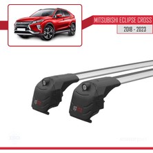 AccessoryPart Mitsubishi Eclipse Cross (Gk) 2018 ve Sonrası ile Uyumlu Ace-2 Ara Atkı Tavan Barı Gri