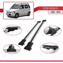 AccessoryPart Suzuki Wagon R+ 1998-2003 Arası ile Uyumlu Fly Model Ara Atkı Tavan Barı Gri