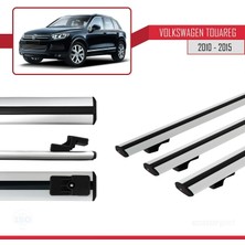 Volkswagen Touareg 2010-2015 Arası ile Uyumlu Basıc Model Ara Atkı Tavan Barı Gri 3 Adet