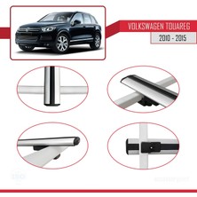 Volkswagen Touareg 2010-2015 Arası ile Uyumlu Basıc Model Ara Atkı Tavan Barı Gri 3 Adet