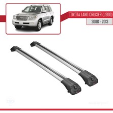 Toyota Land Cruiser (J200) 2008-2021 Arası ile Uyumlu Ace-1 Ara Atkı Tavan Barı Gri
