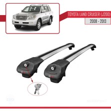 Toyota Land Cruiser (J200) 2008-2021 Arası ile Uyumlu Ace-1 Ara Atkı Tavan Barı Gri