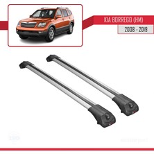 AccessoryPart Kia Borrego (Hm) 2008-2019 Arası ile Uyumlu Ace-1 Ara Atkı Tavan Barı Gri