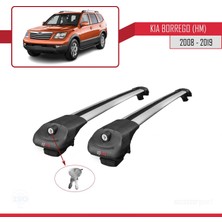 AccessoryPart Kia Borrego (Hm) 2008-2019 Arası ile Uyumlu Ace-1 Ara Atkı Tavan Barı Gri