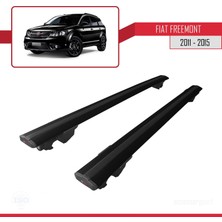 Fiat Freemont 2011 ve Sonrası ile Uyumlu Hook Model Anahtar Kilitli Ara Atkı Tavan Barı Siyah