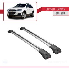 AccessoryPart Chevrolet Captiva 2011-2016 Arası ile Uyumlu Ace-1 Ara Atkı Tavan Barı Gri