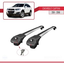 AccessoryPart Chevrolet Captiva 2011-2016 Arası ile Uyumlu Ace-1 Ara Atkı Tavan Barı Gri