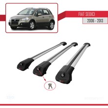 AccessoryPart Fiat Sedici 2006-2013 Arası ile Uyumlu Ace-1 Ara Atkı Tavan Barı Gri 3 Adet Bar