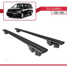 AccessoryPart Seat Alhambra 2010-2020 Arası ile Uyumlu Hook Model Anahtar Kilitli Ara Atkı Tavan Barı Siyah