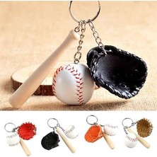 Roichill Gerçekçi Beyzbol Tasarımlı Şık Anahtarlık Kolye Çanta Süsü Baseball Keychain