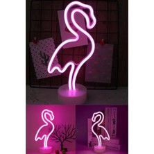 Kzlpoyraz Flamingo Neon LED Lamba