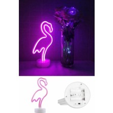 Kzlpoyraz Flamingo Neon LED Lamba