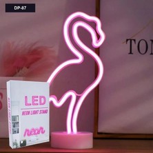 Kzlpoyraz Flamingo Neon LED Lamba