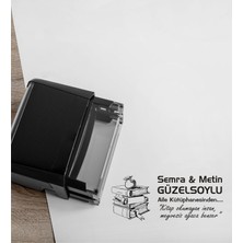 Kaşem Kitap Kurtlarına ve Kişiye Özel Kitap Mühürü Kitap Kaşesi C36