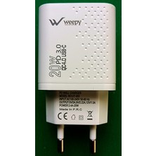 Weepy WPY-PD35 USB ve Type-C Çıkışlı Şarj Başlığı 20W/3A