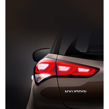 Graficar Hyundai I20 Stop Çerçeve Sticker Kolay Uygulama Hazır Kesim Birebir Uyum 2014-2020 / Parlak Siyah