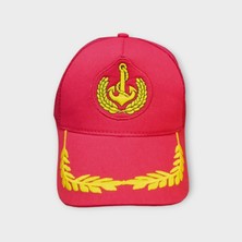 Salar Ticaret Salarticaret  Fileli Kaptan Şapka Kırmızı