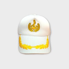 Salar Ticaret Salarticaret  Fileli Kaptan Şapka Beyaz