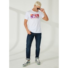 Armani Exchange Normal Bel Normal Koyu Mavi Erkek Denim Pantolon 8NZJ13 1500-INDIGO Denım