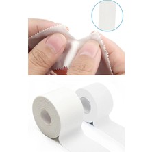 Kinetape Rijit Fiksasyon Yapışkanlı Sporcu Bandajı 3.8 cm x 10 M Beyaz Sporcu Bandı 12'li (Pakette 12 Adet)