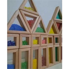 Root Wooden Toys Waldorf Ahşap Karma Rainbow Blokları